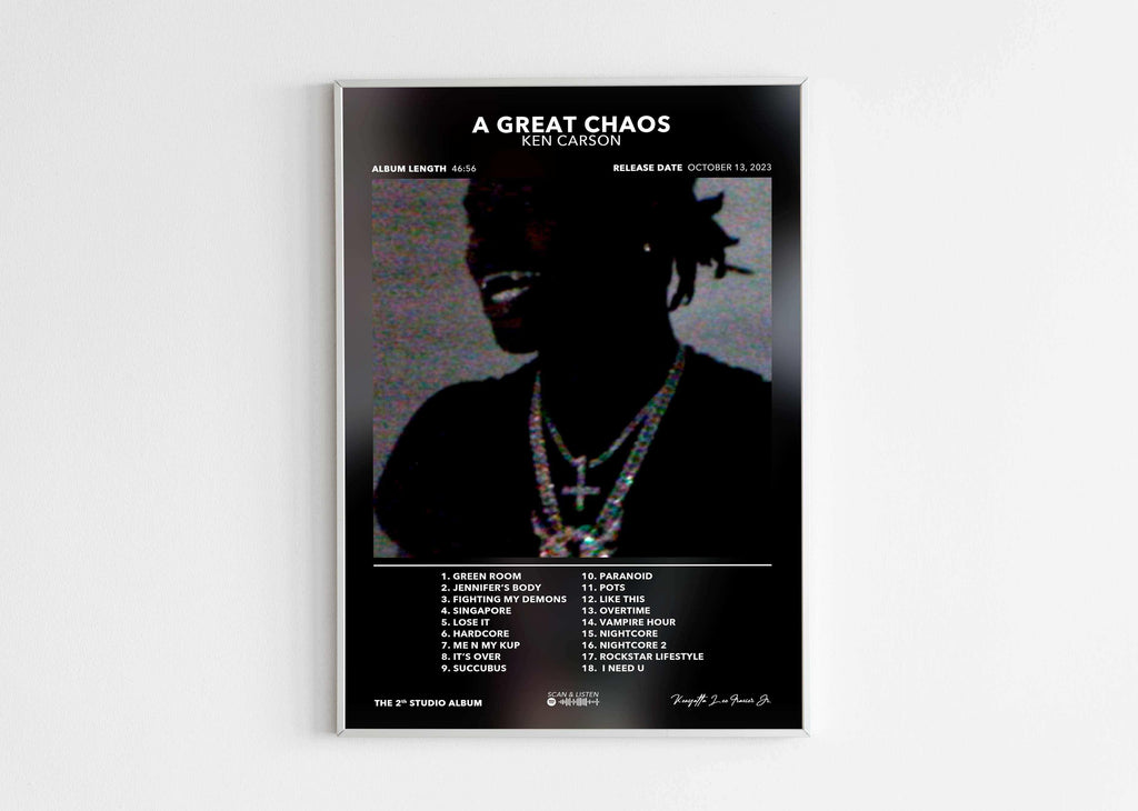 Poster A Great Chaos Ken Carson - Backyard