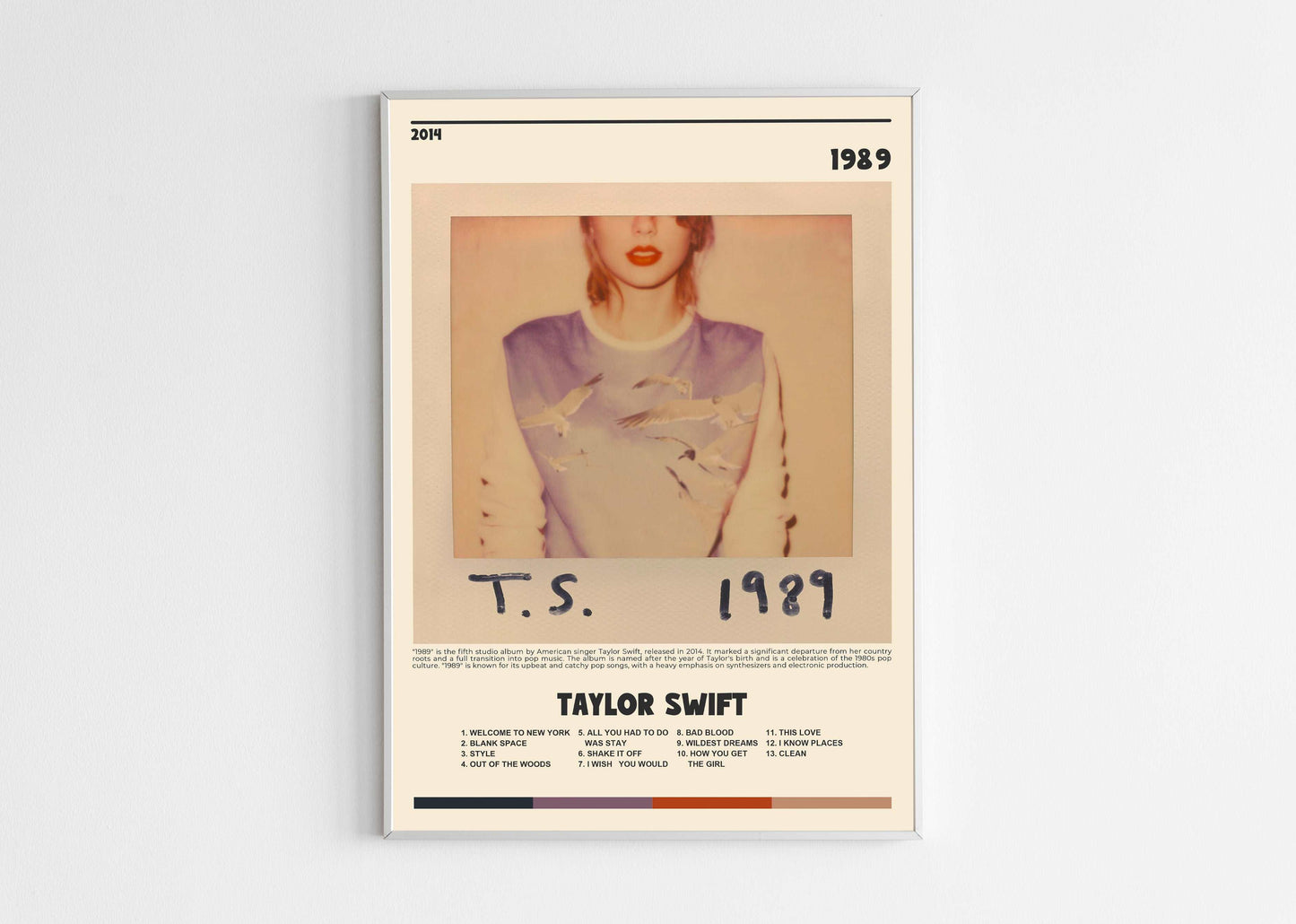 1989 Taylor Swift Poster