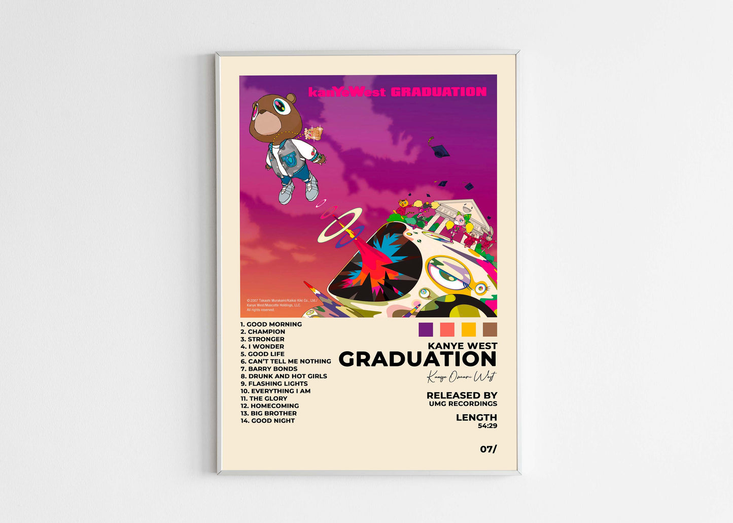 Graduation Kanye West Poster Backyard