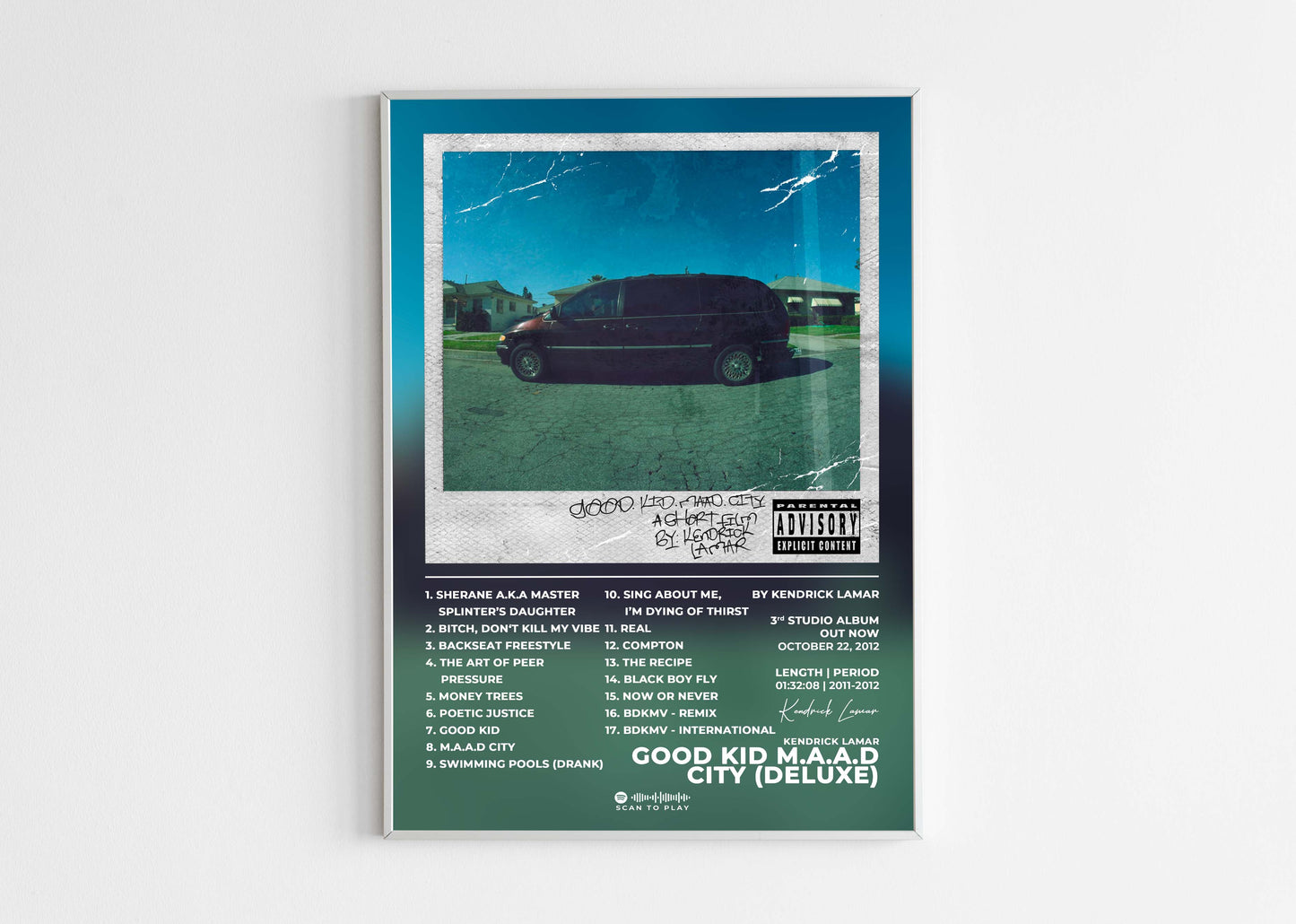 Good Kid M.A.A.D City Kendrick Lamar Poster Backyard