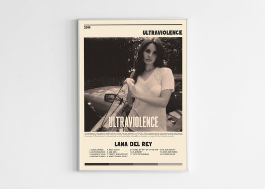 Ultraviolence Lana Del Rey Poster Backyard