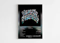 Poster album Honestly Nevermind sur fond noir, fait en France, livraison gratuite 48h, cadeau Noel