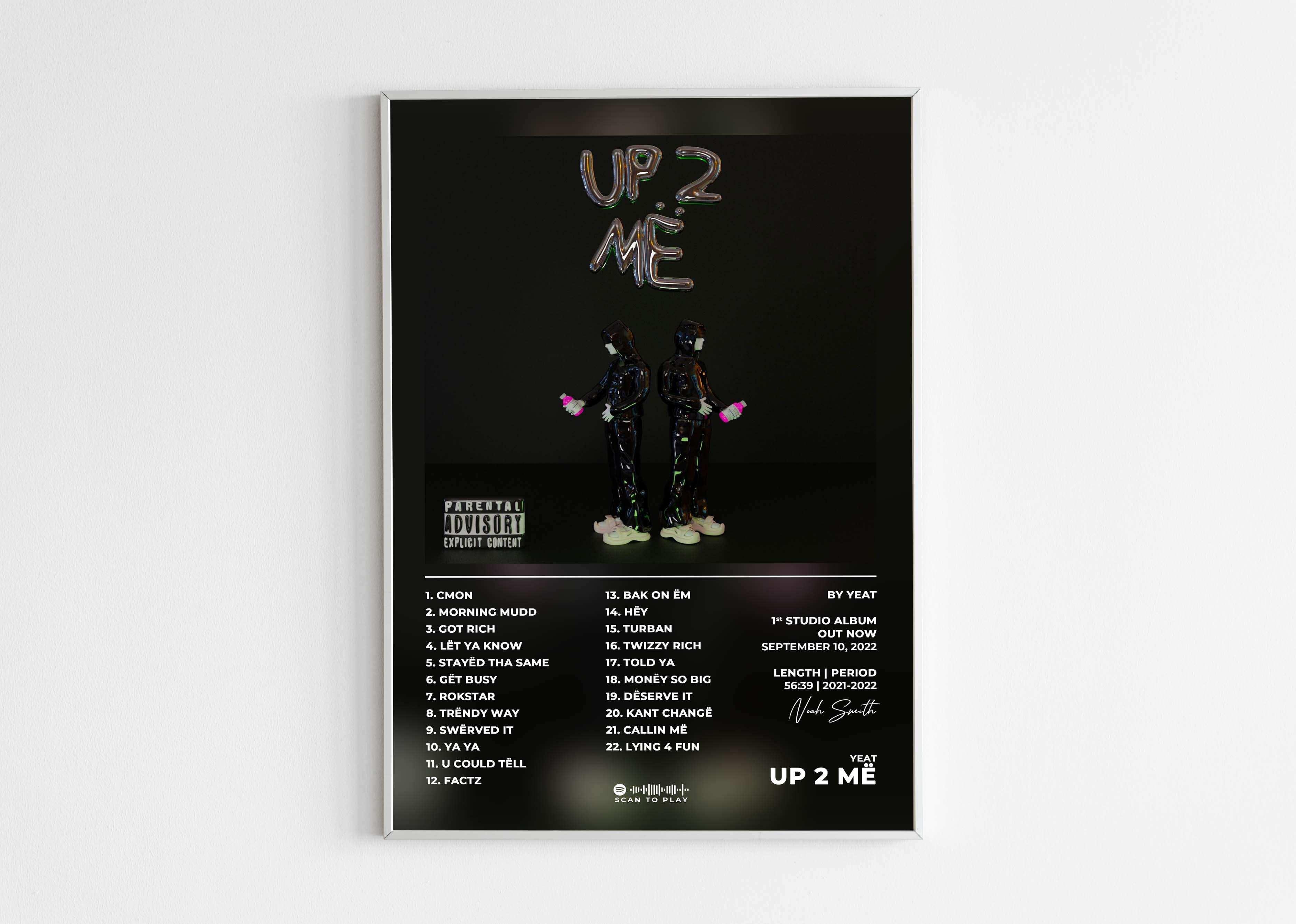 Up To Me Yeat Poster - Backyard