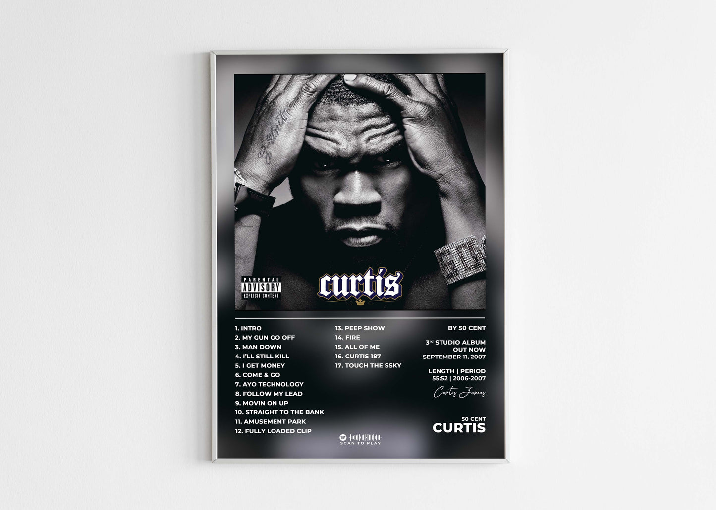 Curtis 50 Cent Poster Backyard