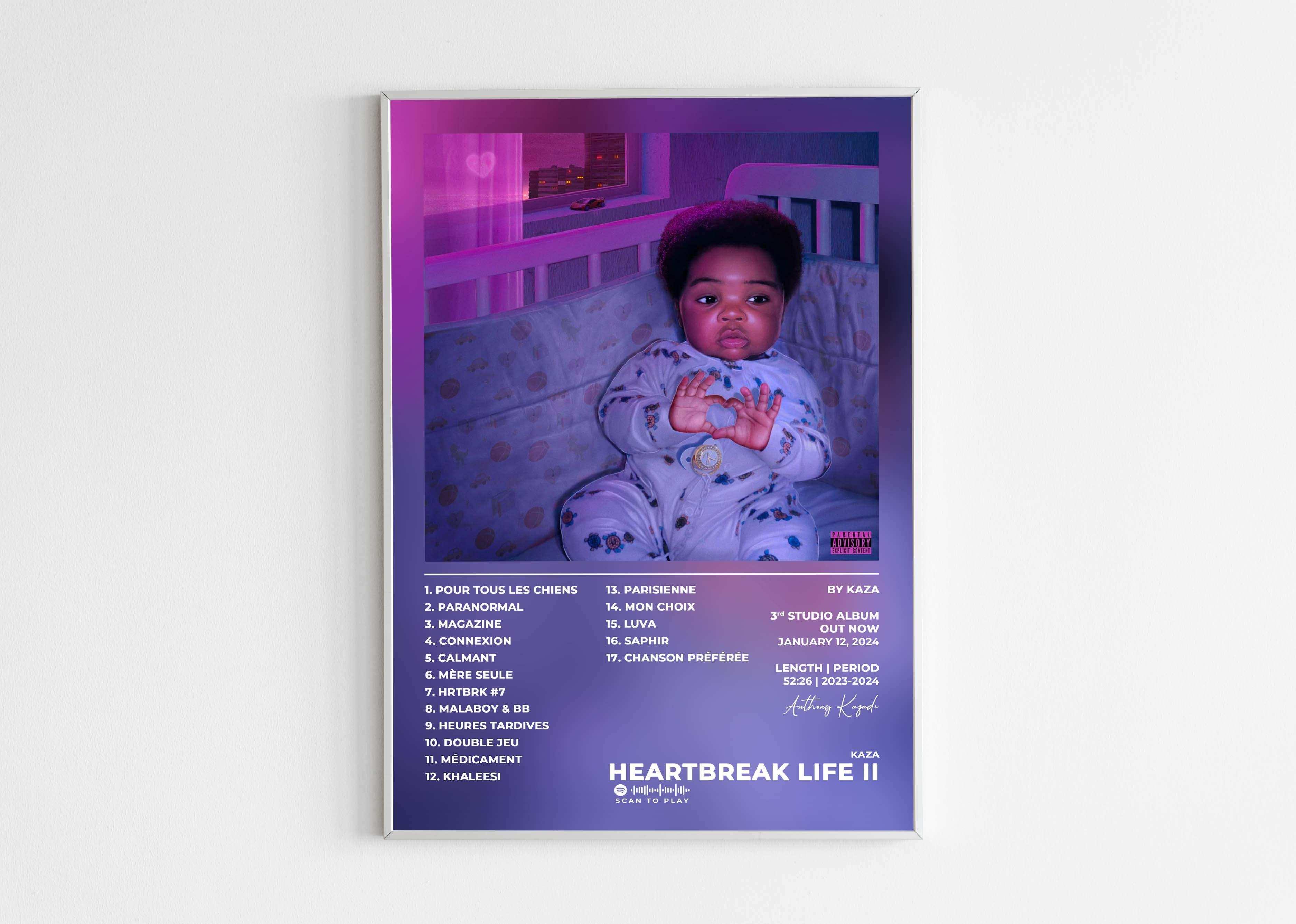 Affiche d’album avec bébé dans un lit, fait en France, livraison gratuite 48h, cadeau idéal Noël