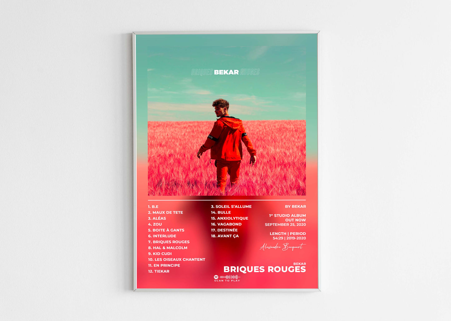 Briques Rouges Bekar Poster Backyard