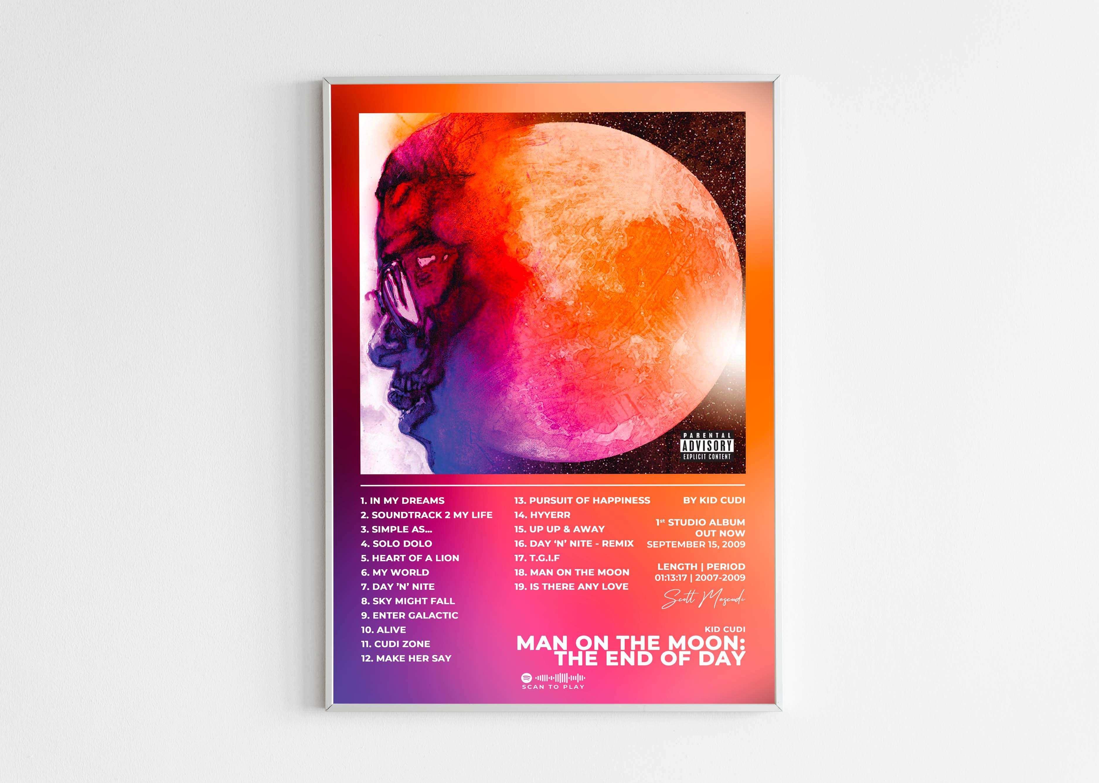 Man On The Moon : The End Of Day Kid Cudi Poster - Backyard