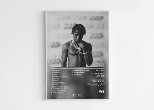 222 Lil Tjay Poster - Backyard