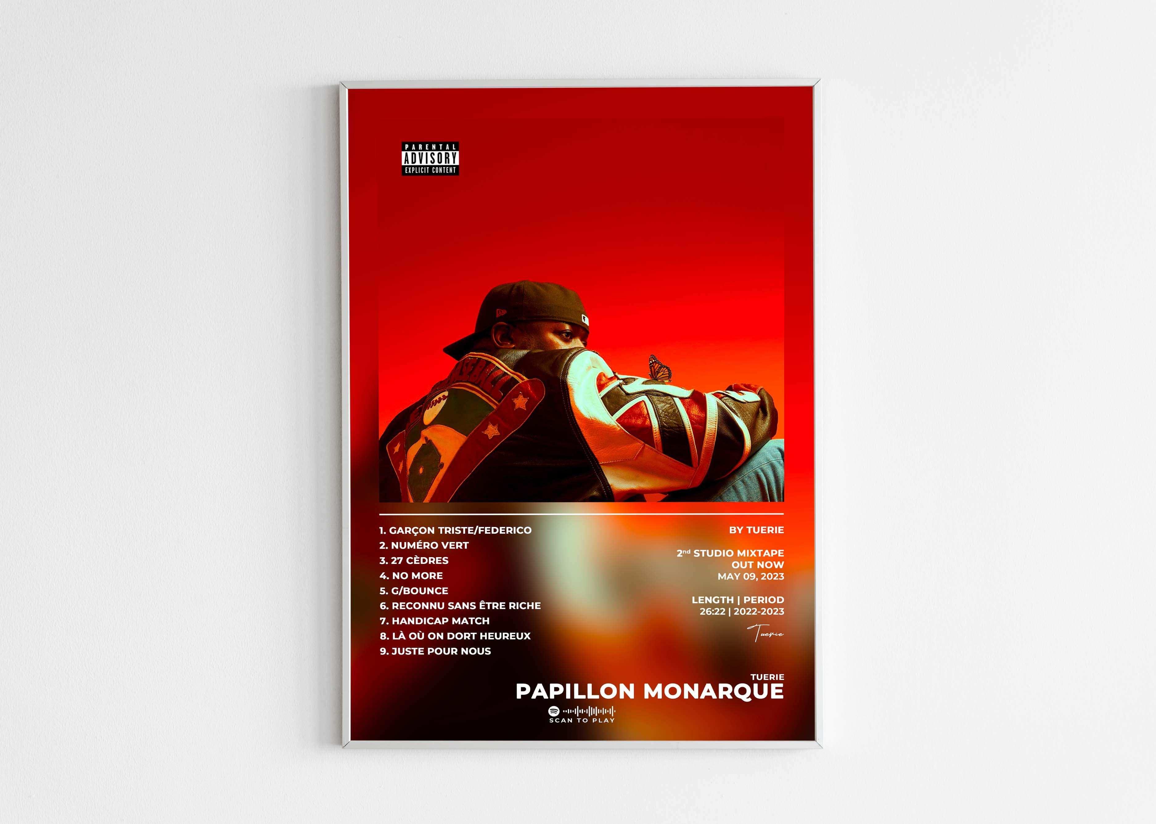 Papillon Monarque Tuerie Poster - Backyard