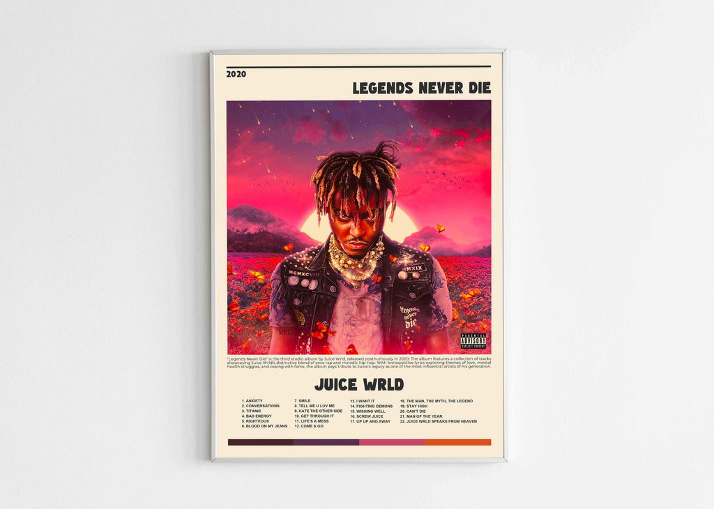 Legends Never Die Juice Wrld Poster - Backyard