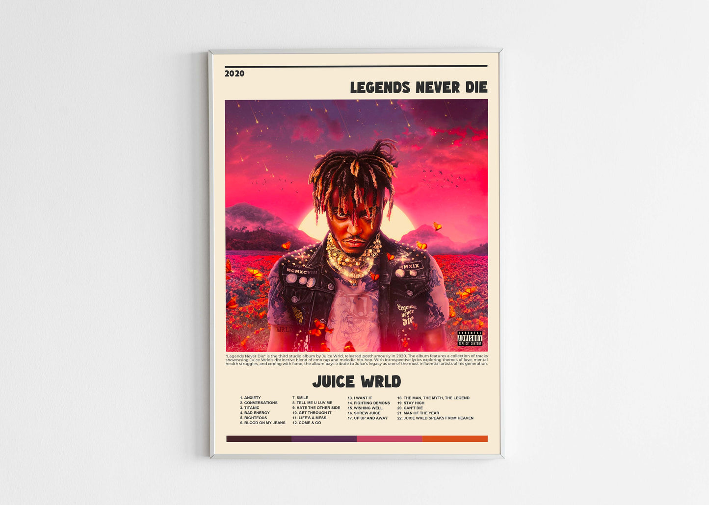 Legends Never Die Juice Wrld Poster Backyard