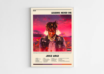 Legends Never Die Juice Wrld Poster Backyard