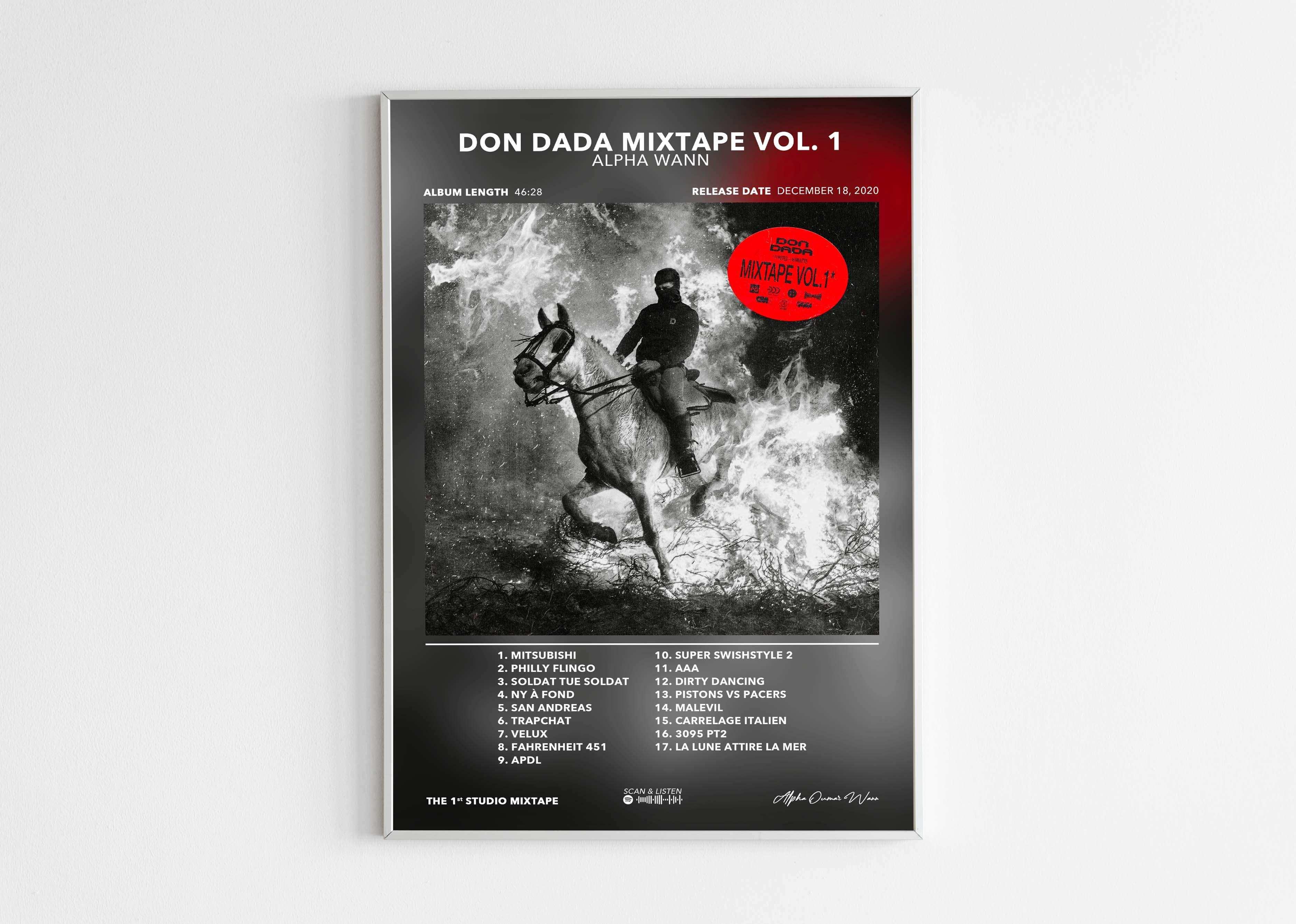 Poster Don Dada Mixtape Alpha Wann - Backyard