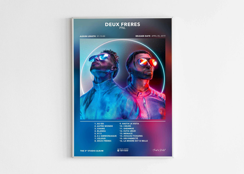 Poster Deux Frères PNL - Backyard