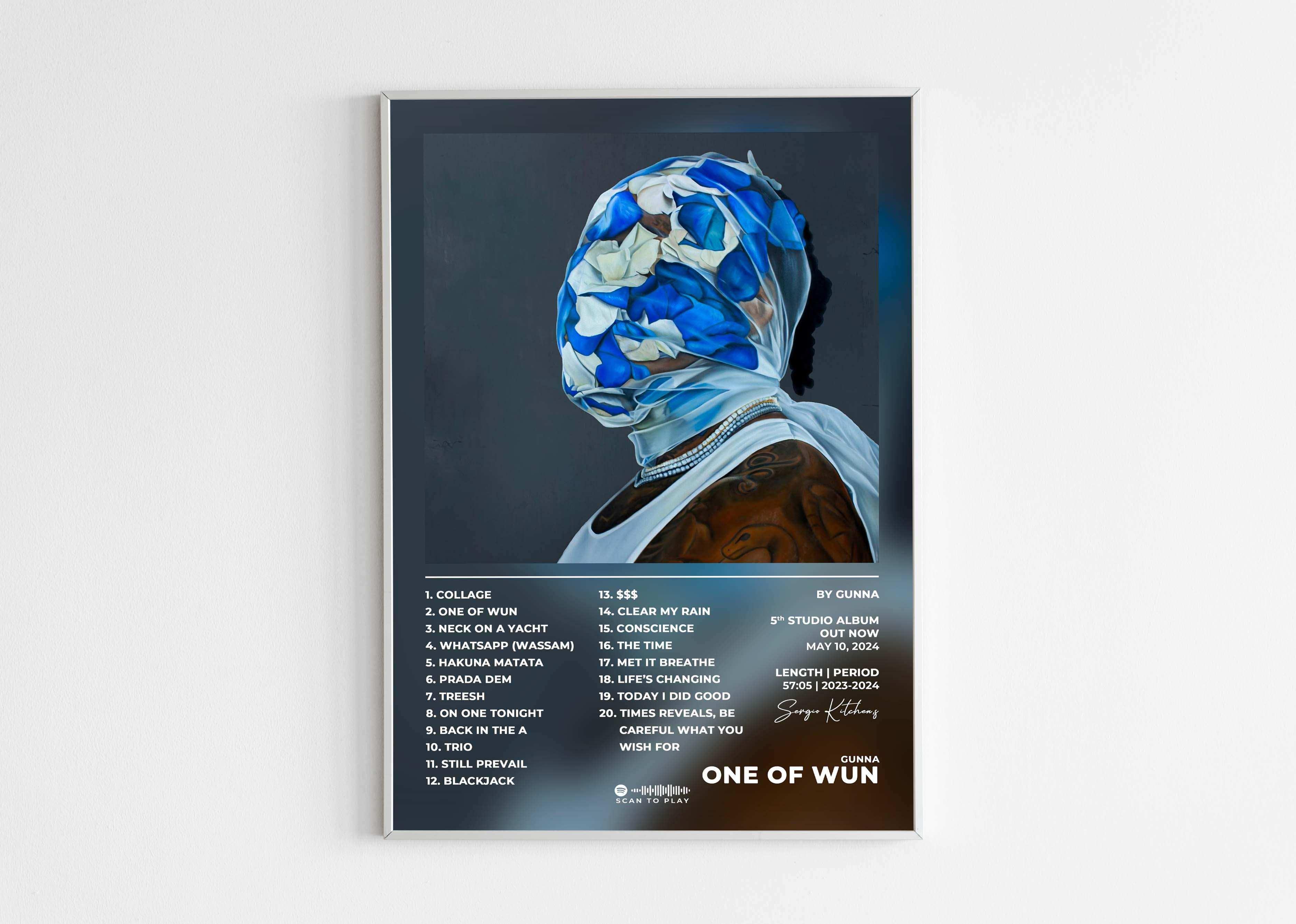 One Of Wun Gunna Poster - Backyard