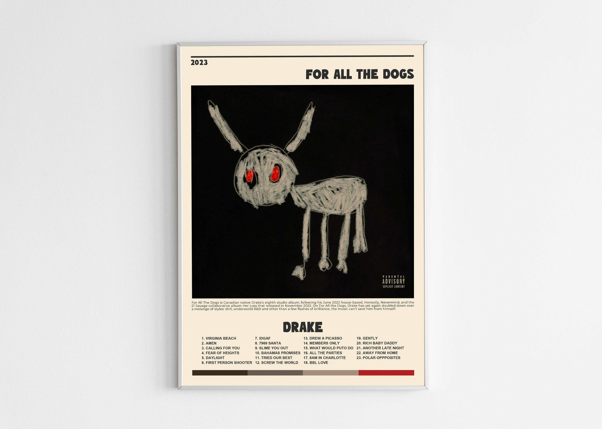 For All The Dogs Drake Poster