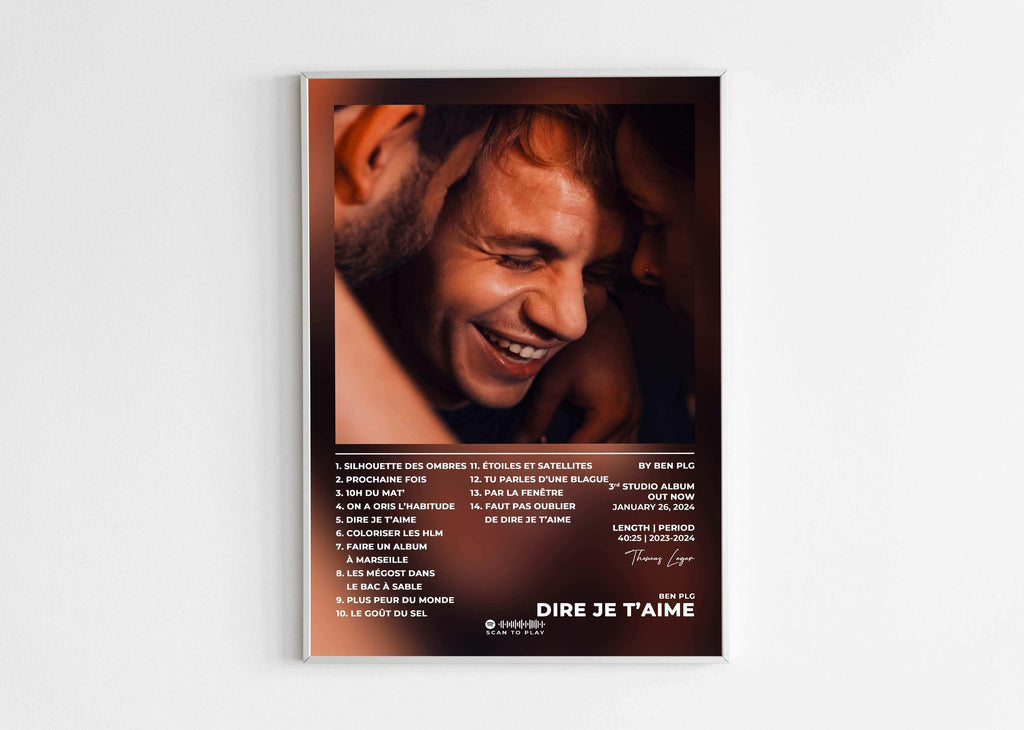 Affiche album photo d’un homme souriant, fait en France, livraison gratuite 48h, cadeau idéal Noël