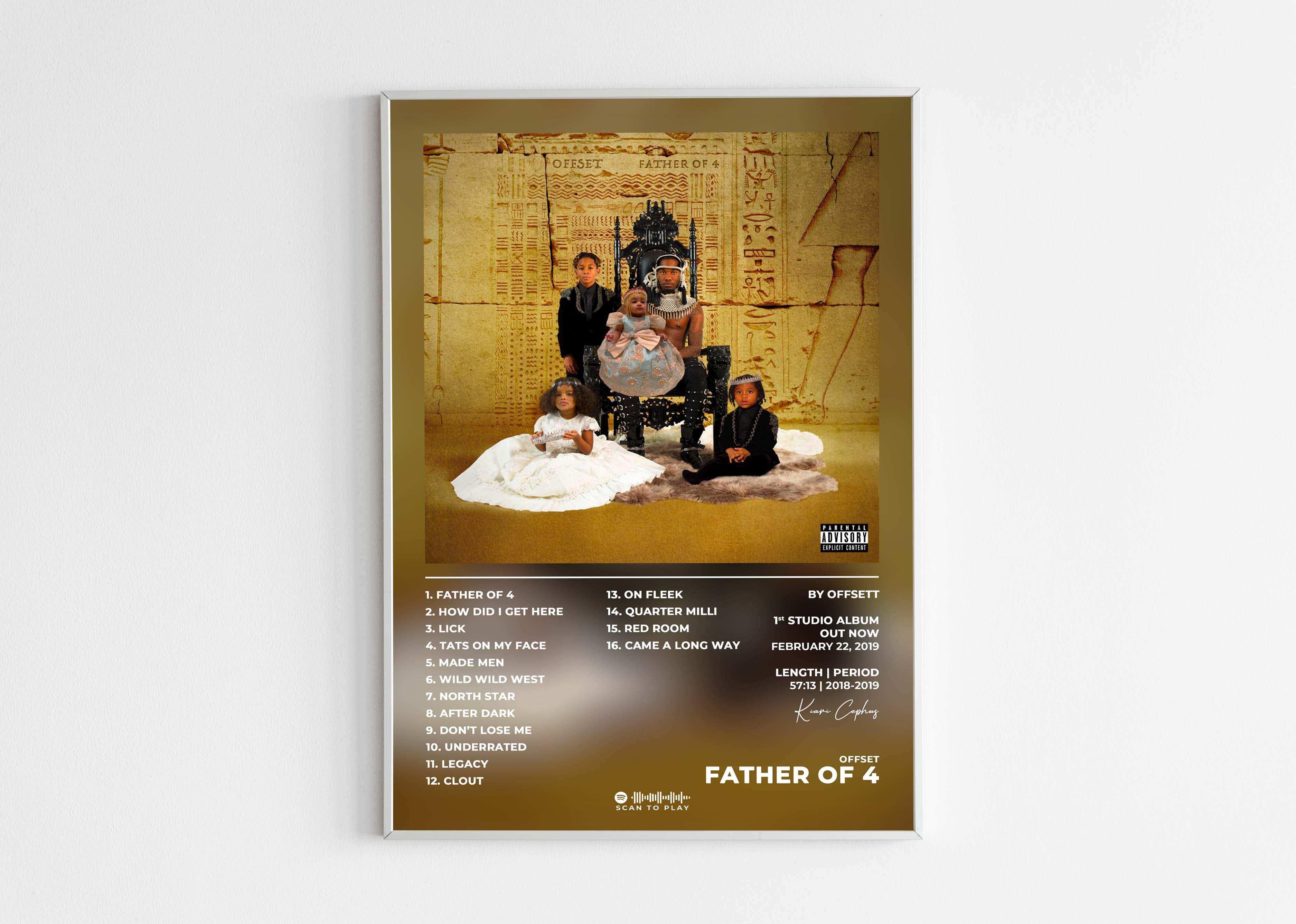 Father Of 4 Offset Poster - Backyard