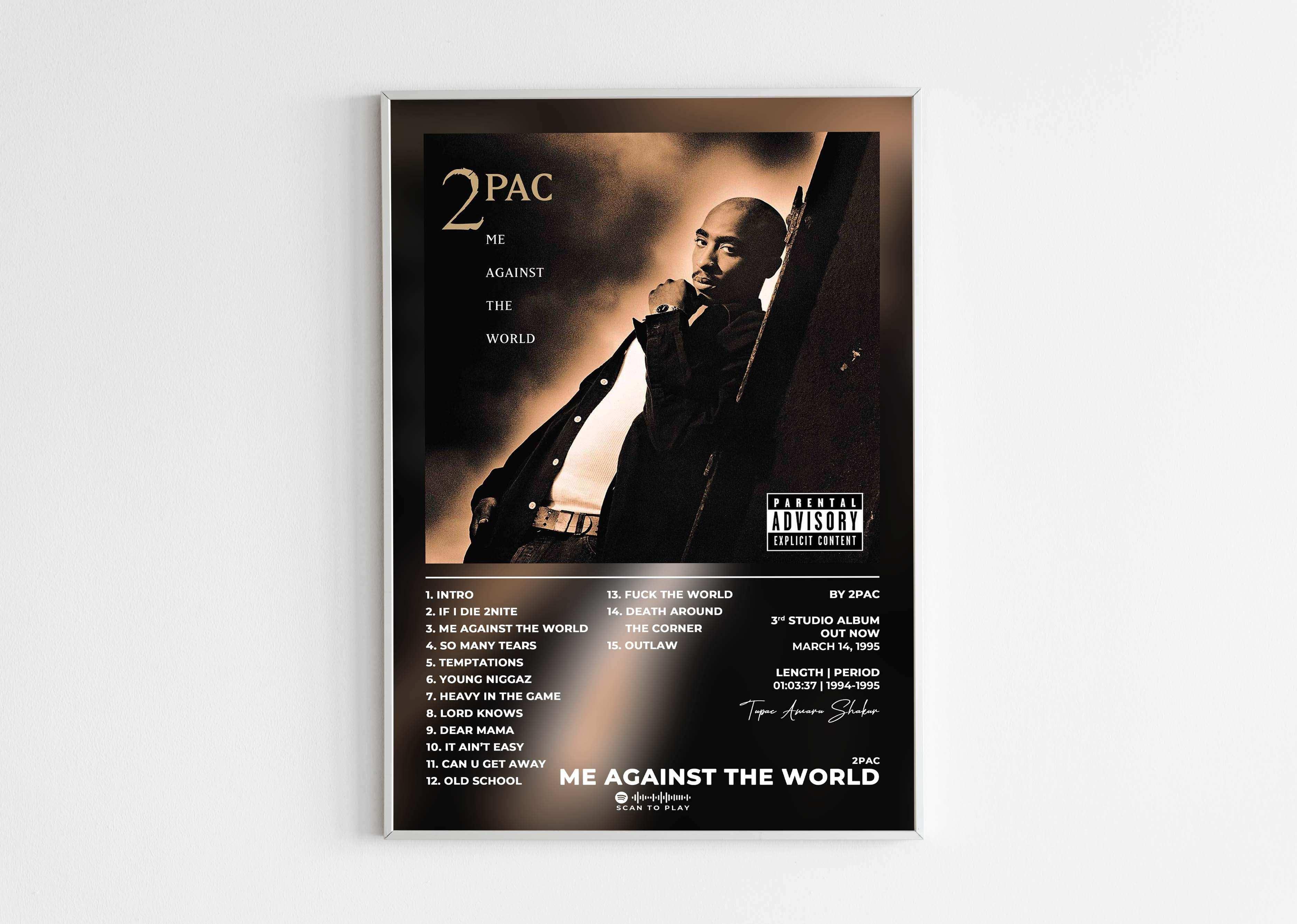 Me Against The World 2Pac Poster - Backyard