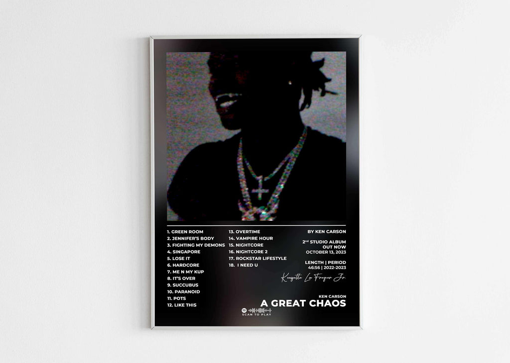 A Great Chaos Ken Carson Poster - Backyard