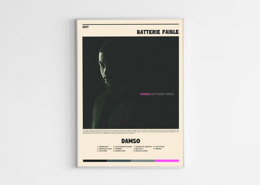 Batterie Faible Damso Poster