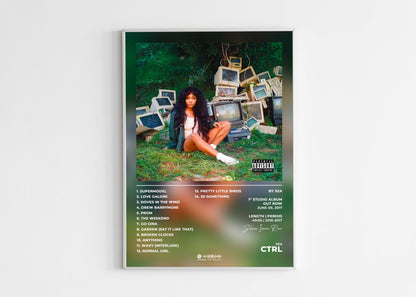 CTRL SZA Poster Backyard