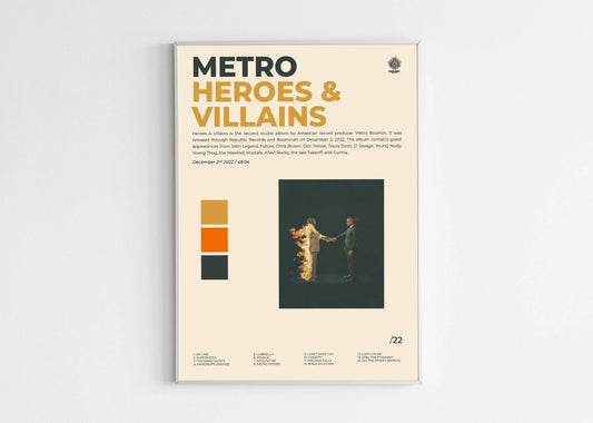 Heroes & Villains Metro Boomin Poster