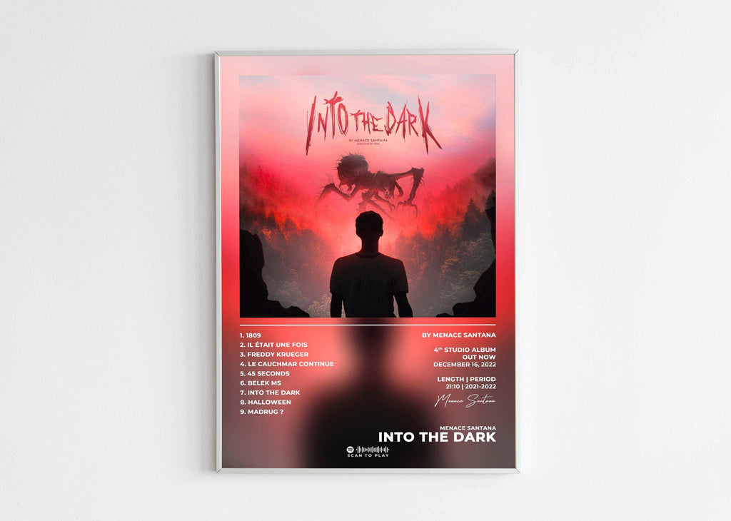 Into The Dark Menace Santana Poster - Backyard