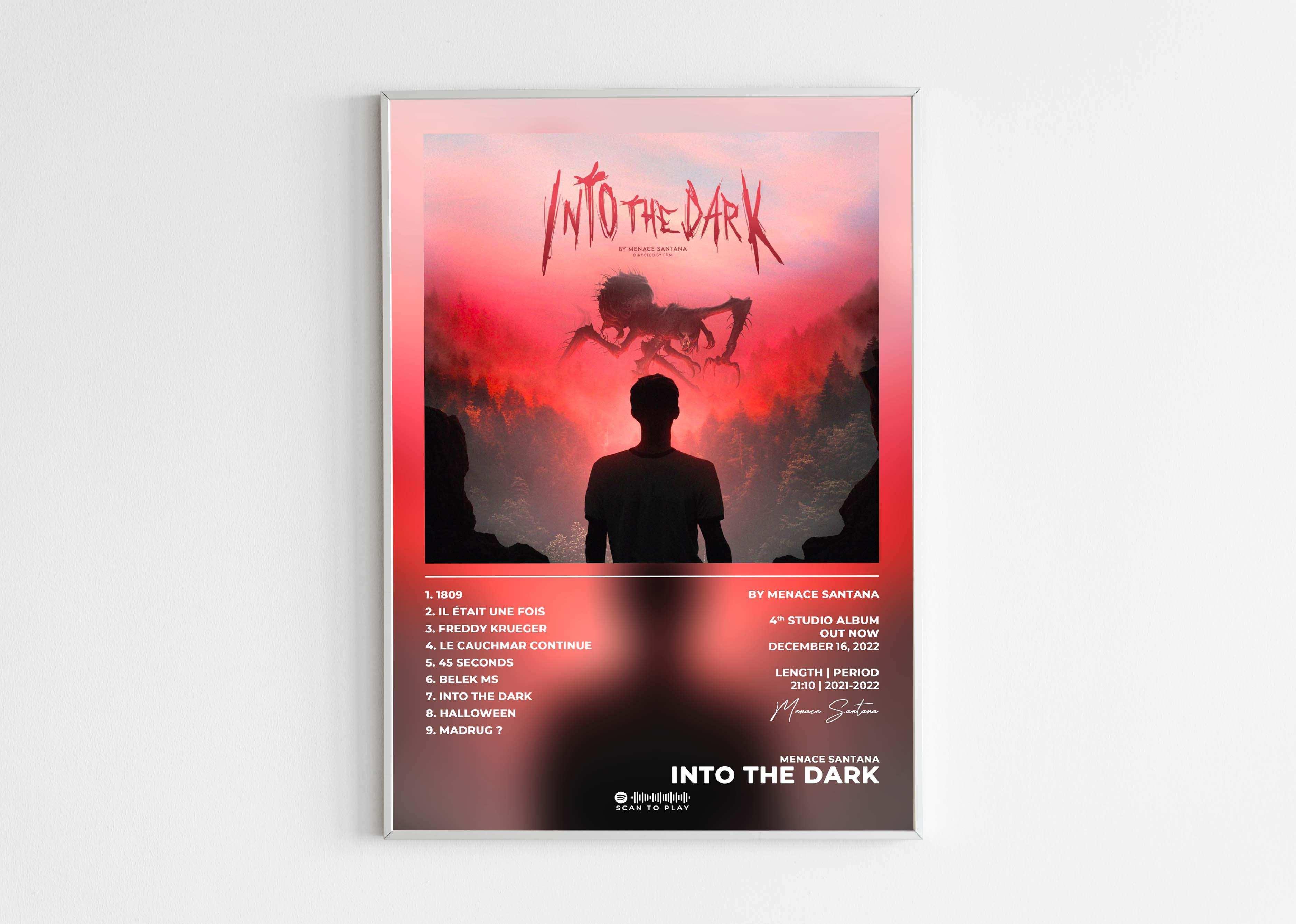 Into The Dark Menace Santana Poster - Backyard