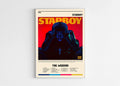 Affiche album Starboy encadrée, fait en France, livraison 48h gratuite, cadeau idéal Noël