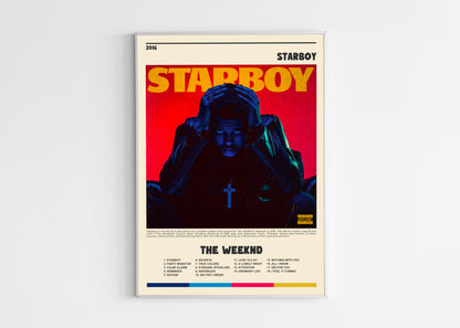 Starboy The Weeknd Poster Backyard