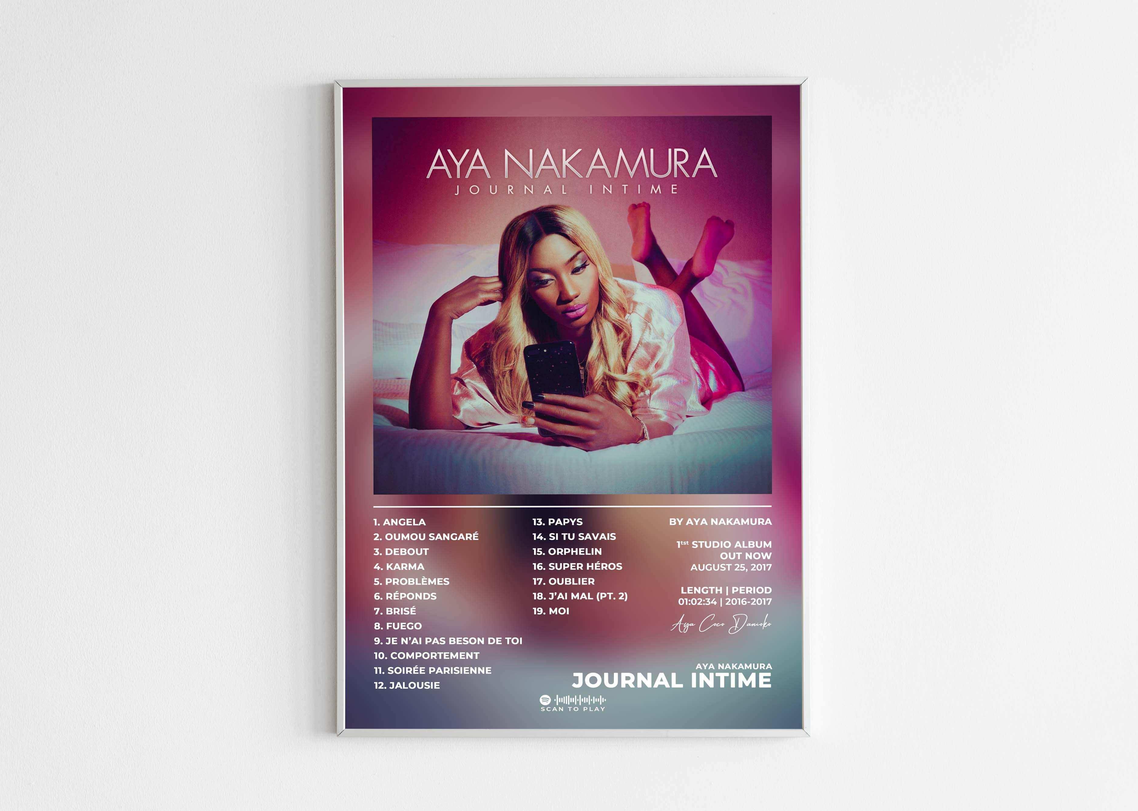 Journal Intime Aya Nakamura Poster – Backyard