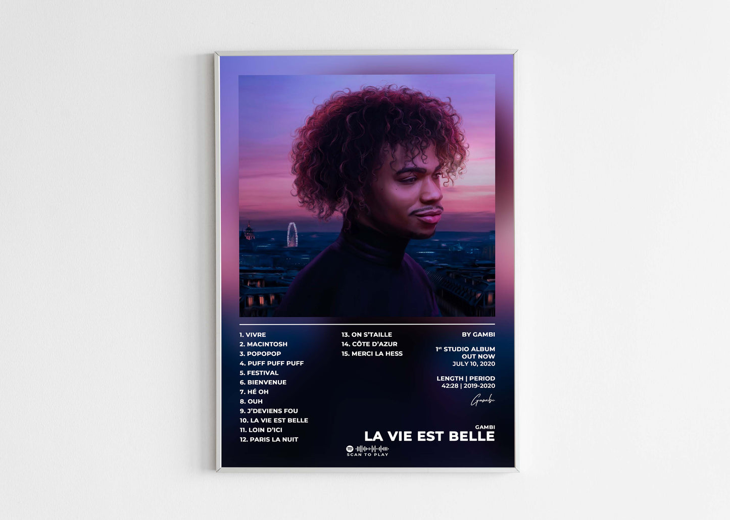 La Vie Est Belle Gambi Poster Backyard