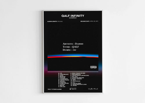 Poster Qalf Infinity Damso - Backyard