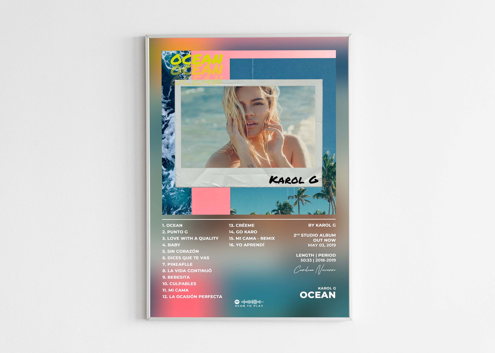 Ocean Karol G Poster Backyard