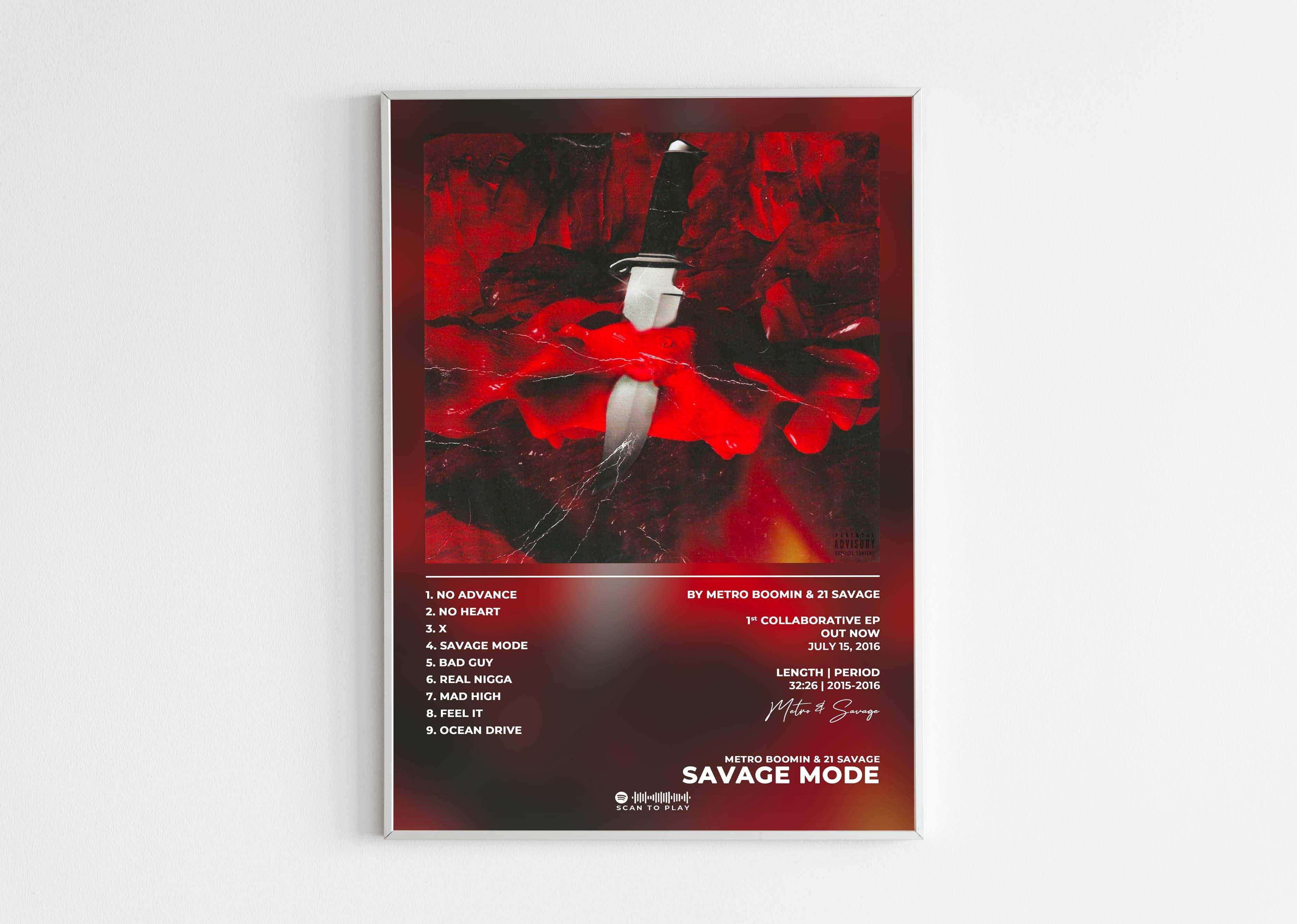 Savage Mode Metro Boomin Poster - Backyard