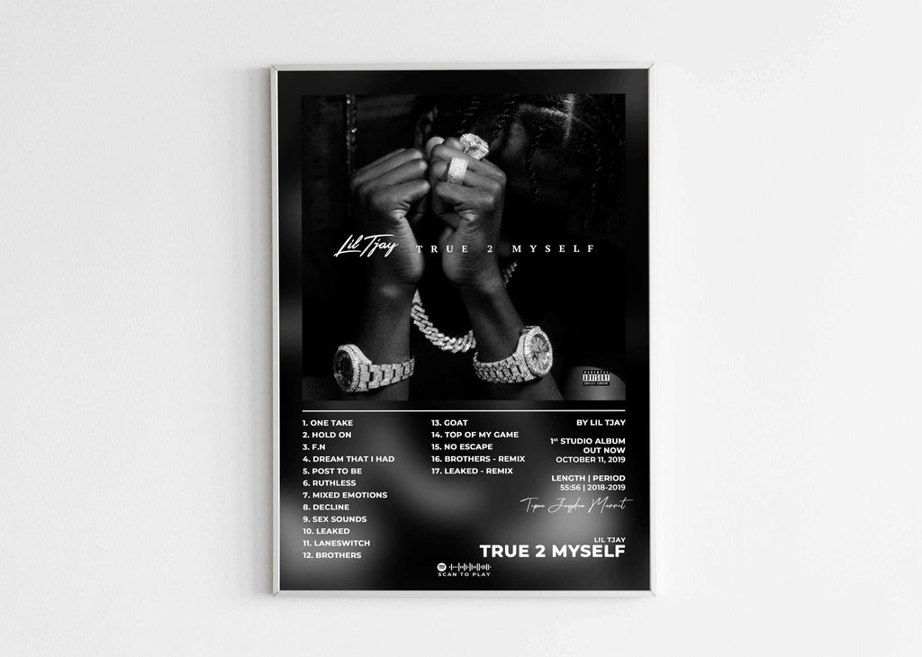 True 2 Myself Lil Tjay Poster - Backyard
