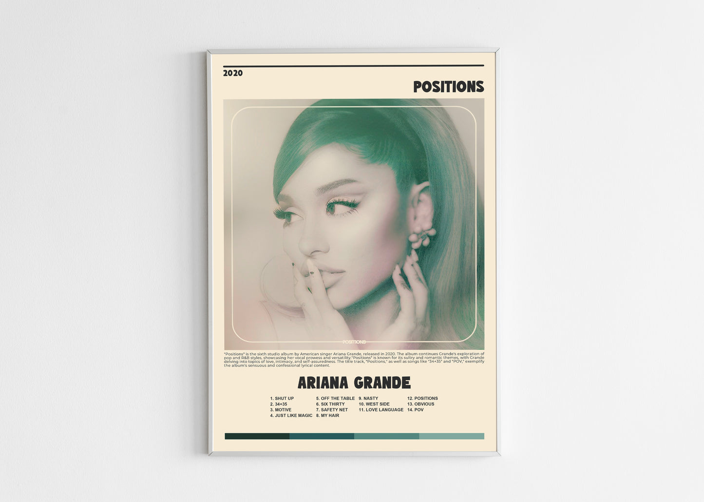 Positions Ariana Grande Poster Backyard