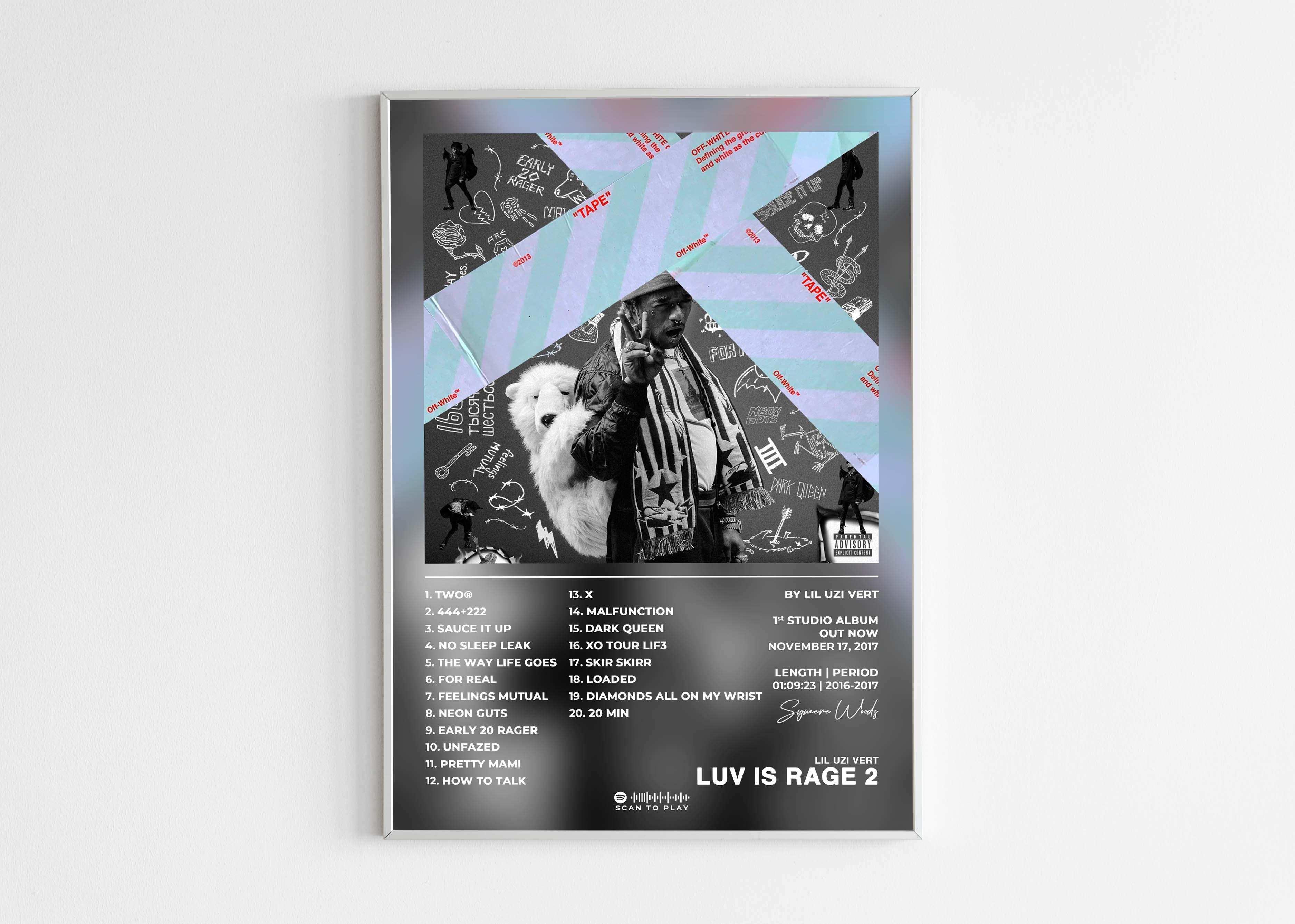 LUV Is Rage 2 Lil Uzi Vert Poster - Backyard