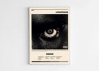 Affiche album Lithopédion Damso accrochée au mur, fait en France, livraison 48h gratuite, cadeau idéal Noël