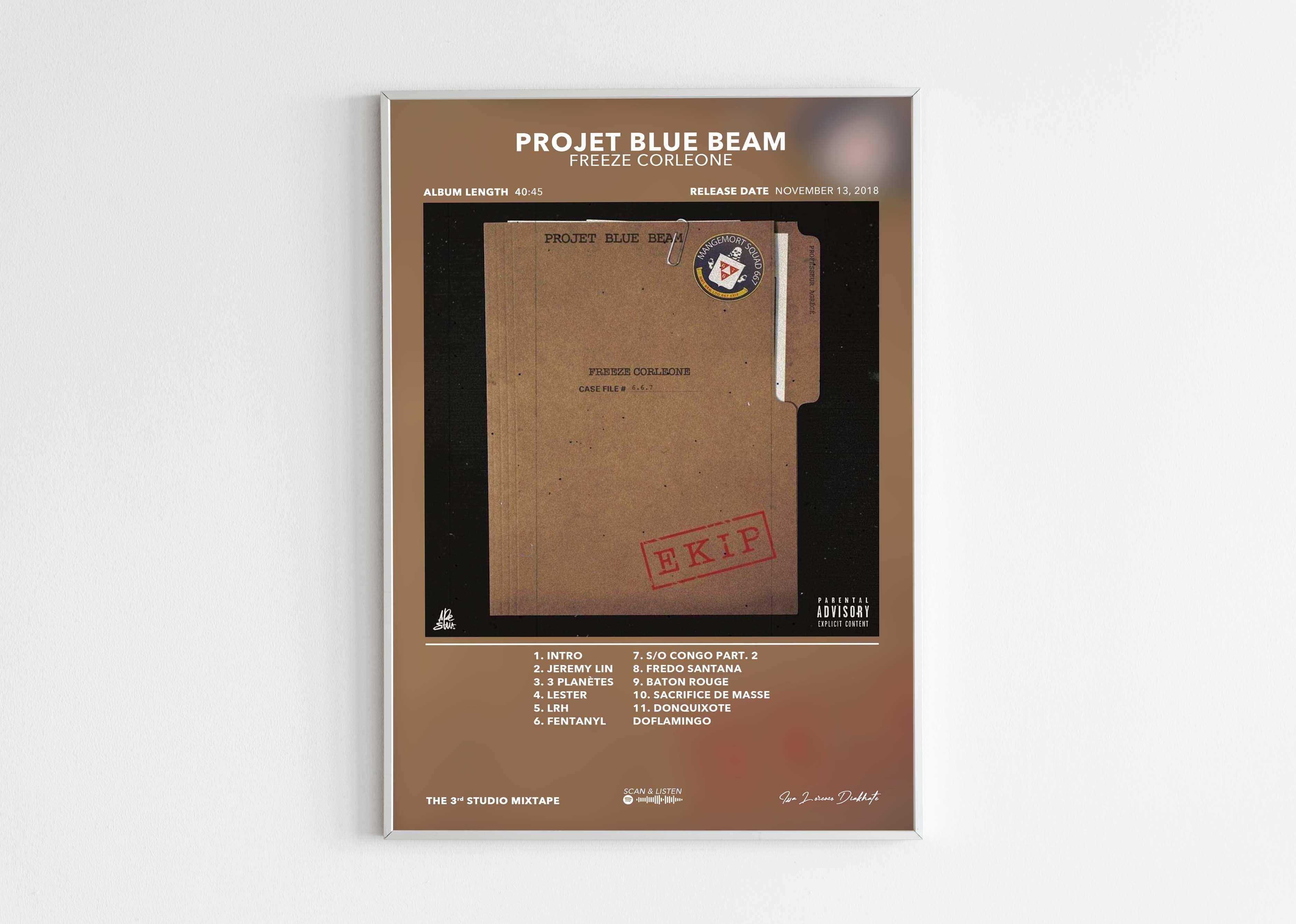 Poster Projet Blue Beam (PBB) Freeze Corleone - Backyard