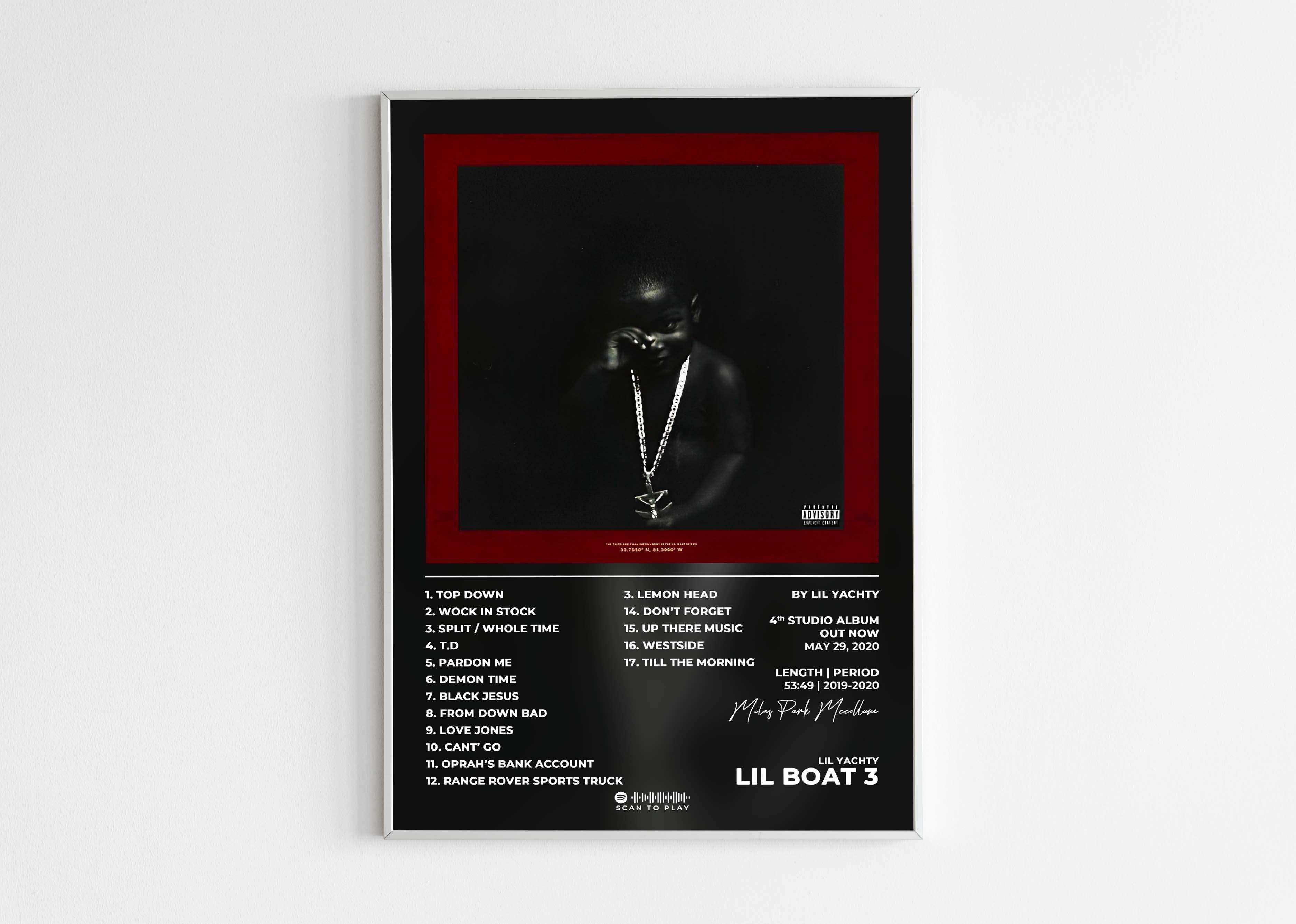 Lil Boat 3 Lil Yachty Poster - Backyard