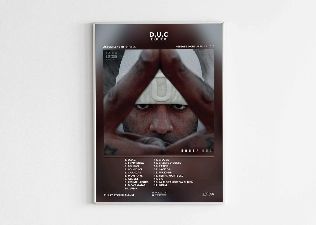 Poster D.U.C Booba - Backyard