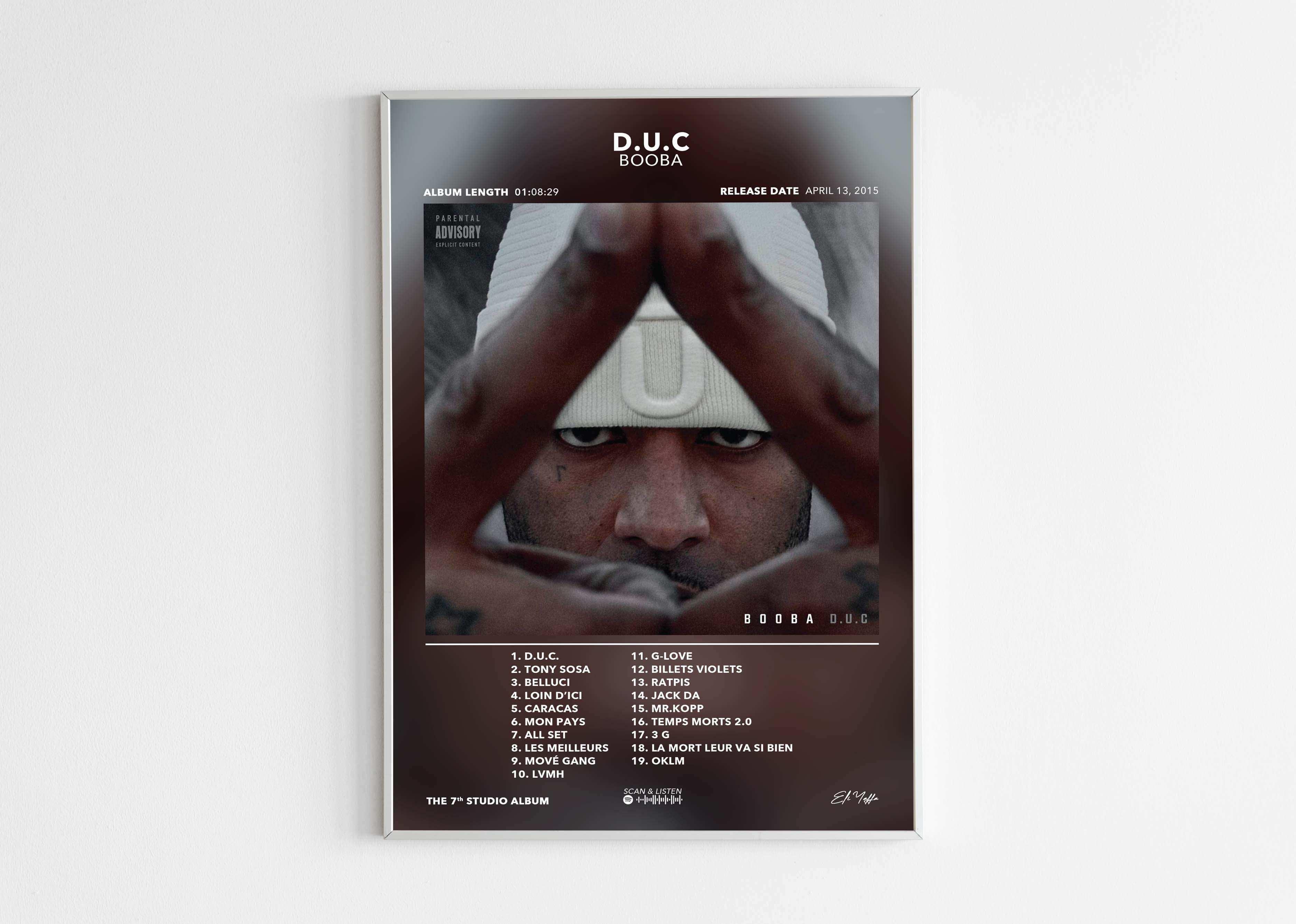 Poster D.U.C Booba - Backyard