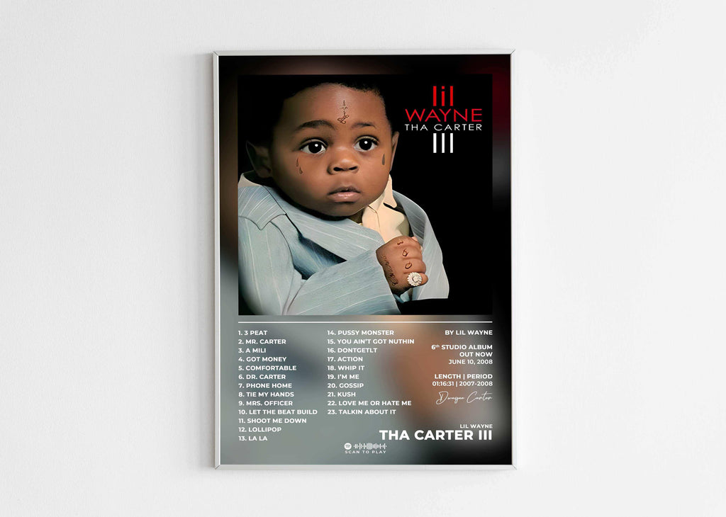 Tha Carter 3 Lil Wayne Poster - Backyard