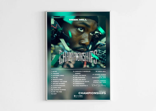 Championships Meek Mill Poster - Backyard