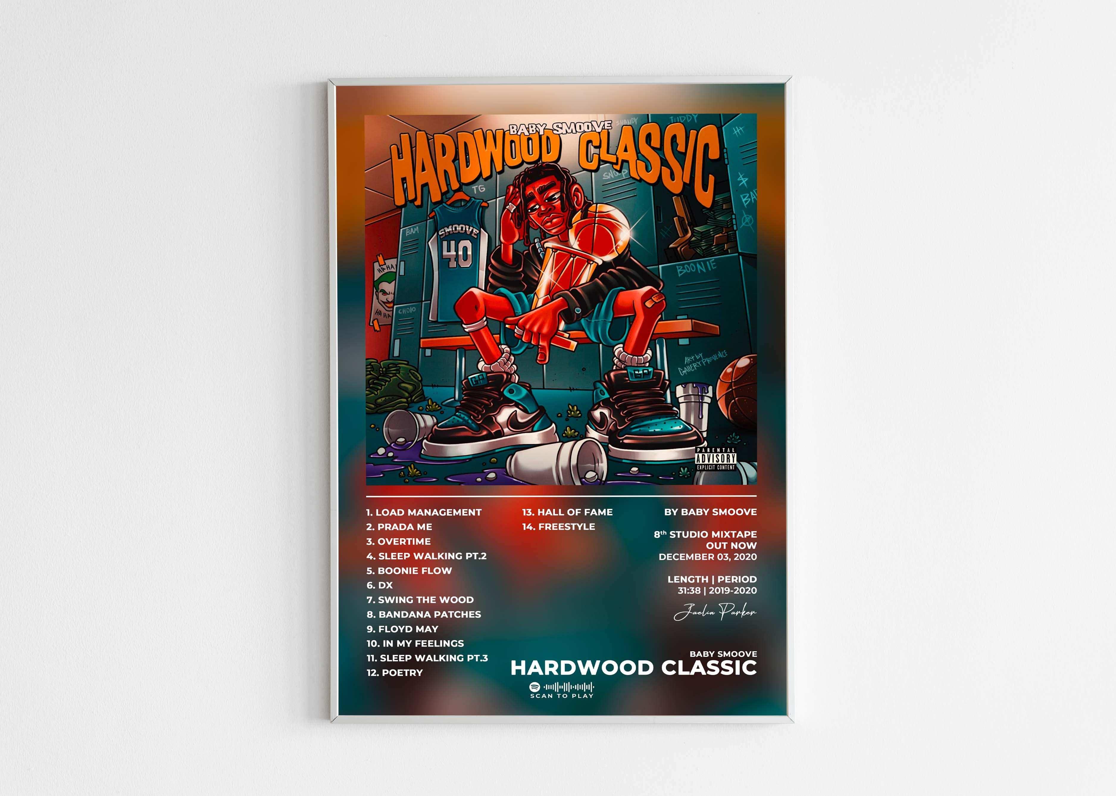 Affiche colorée d’un personnage cartoon assis dans un vestiaire de basket, fait en France, livraison gratuite 48h, cadeau idéal pour Noël.