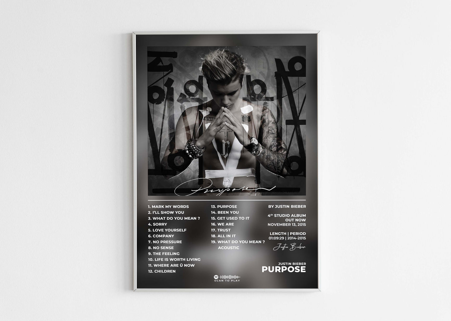 Purpose Justin Bieber Poster Backyard