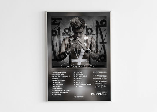 Purpose Justin Bieber Poster Backyard