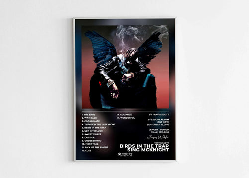 Birds In The Trap Sing Mcknight Travis Scott Poster - Backyard